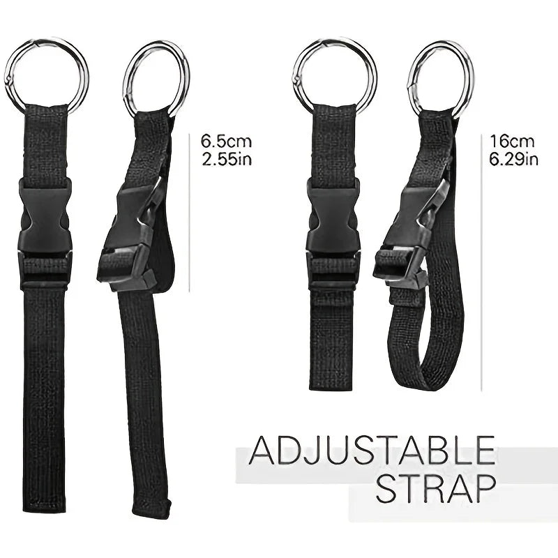 Ddbos Travel Luggage Fixed Strap Backpack External Strap Portable Strap With Release Buckle Add-A-Bag Luggage Strap Belt Jacket Holder