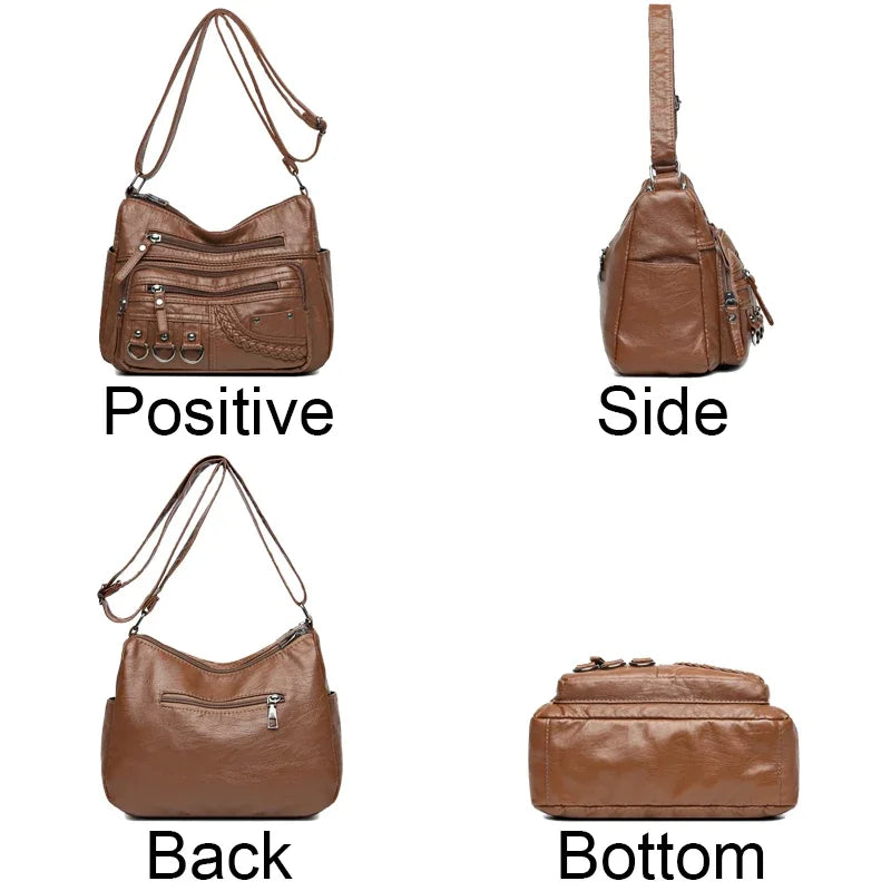 Ddbos New Ladies Soft Leather Bags High Quality Purses And Handbags Famous Designer Crossbody Shoulder Bag For Women SSacs à main