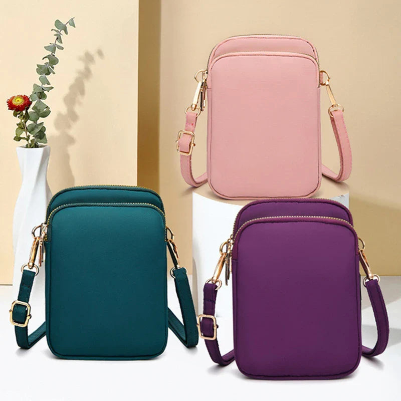 Ddbos Fashion Women Crossbody Zipper Mobile Phone Shoulder Bag Lady Female Multifunction Handbag Wrist Purse New Sports Wallet