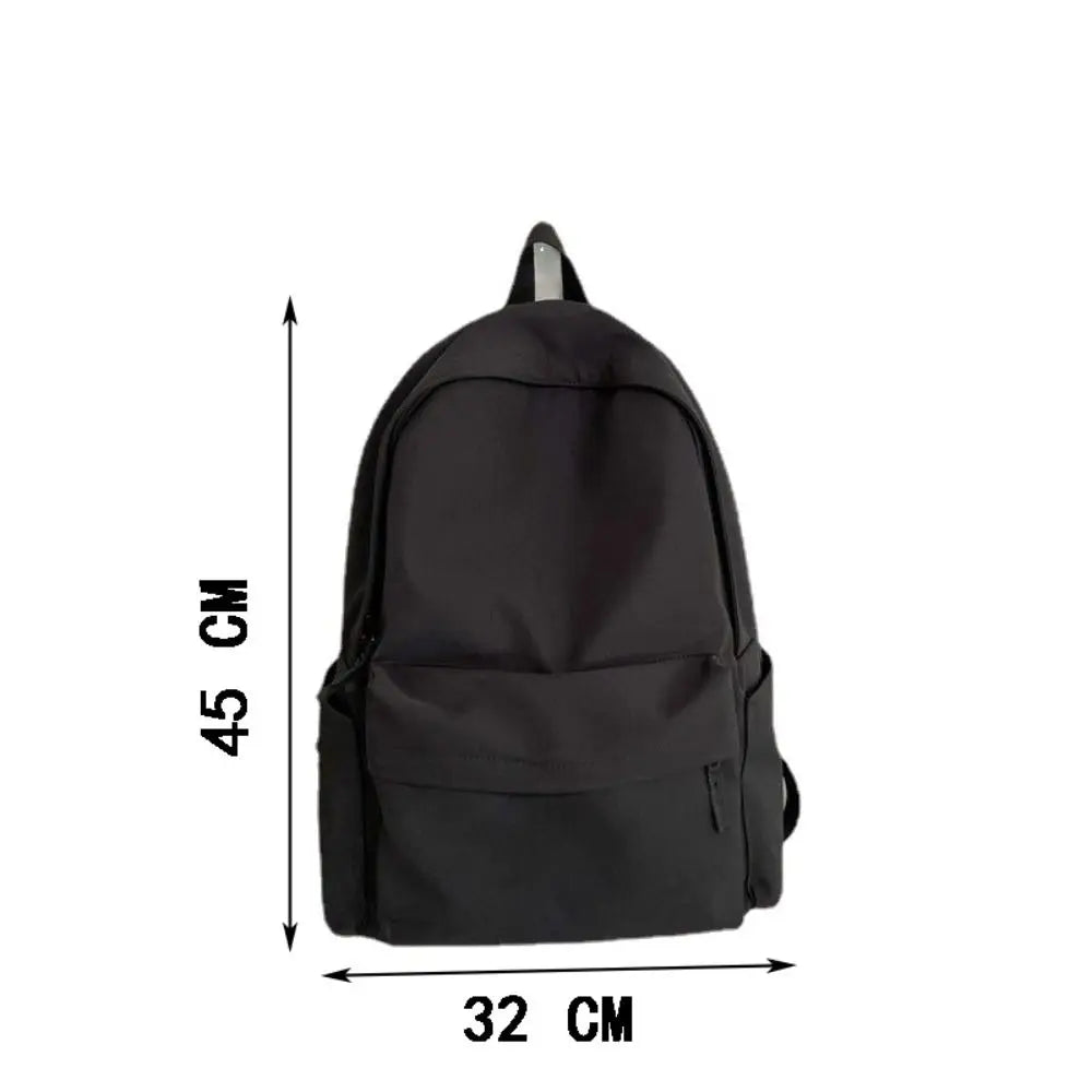 Ddbos BACK TO SCHOOL Contrast Color Korean Style Women's Backpack Women's Bag Trend Multifunctional Schoolgirl's Nylon Fabric School Bag Kawaii