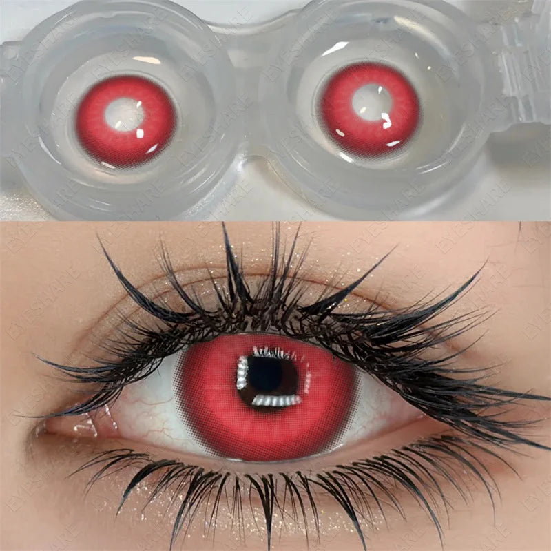 Color Contact Lenses for Eyes Cosplay Red Color Lens Anime Purple Lenses Korean Lenses Big Eye Lens Blue Lenses