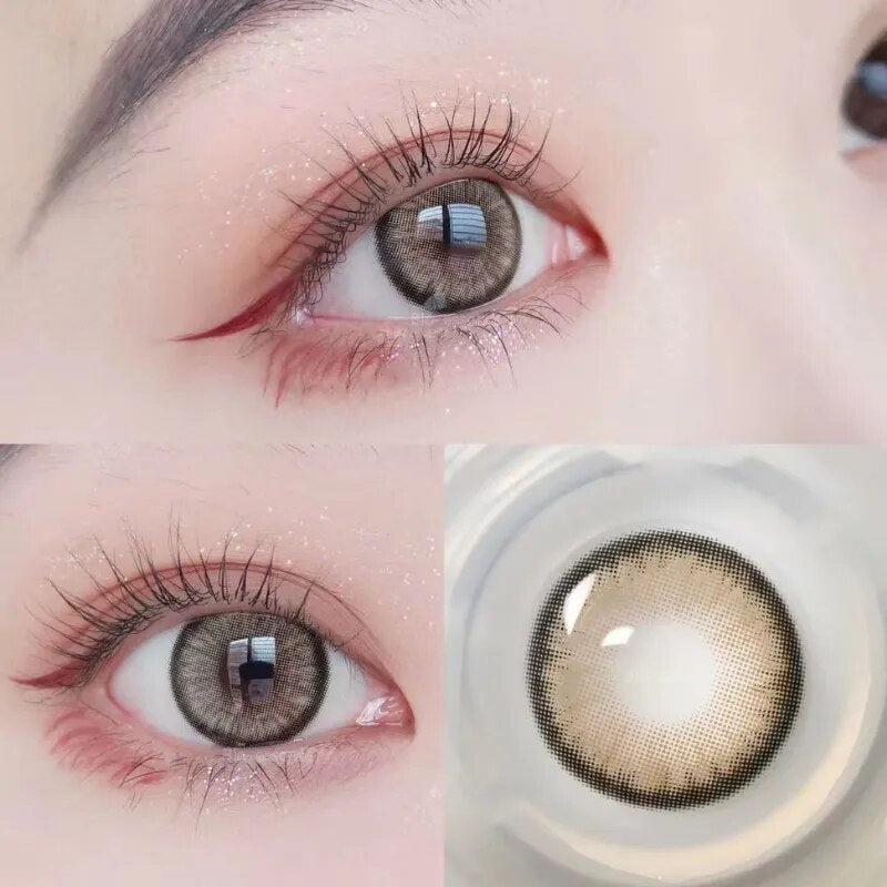 1 Pair Blue Lenses Anime Accessories Color Contact Lenses for Eyes Comic Tears Eye Fashion Lenses Green Lenses