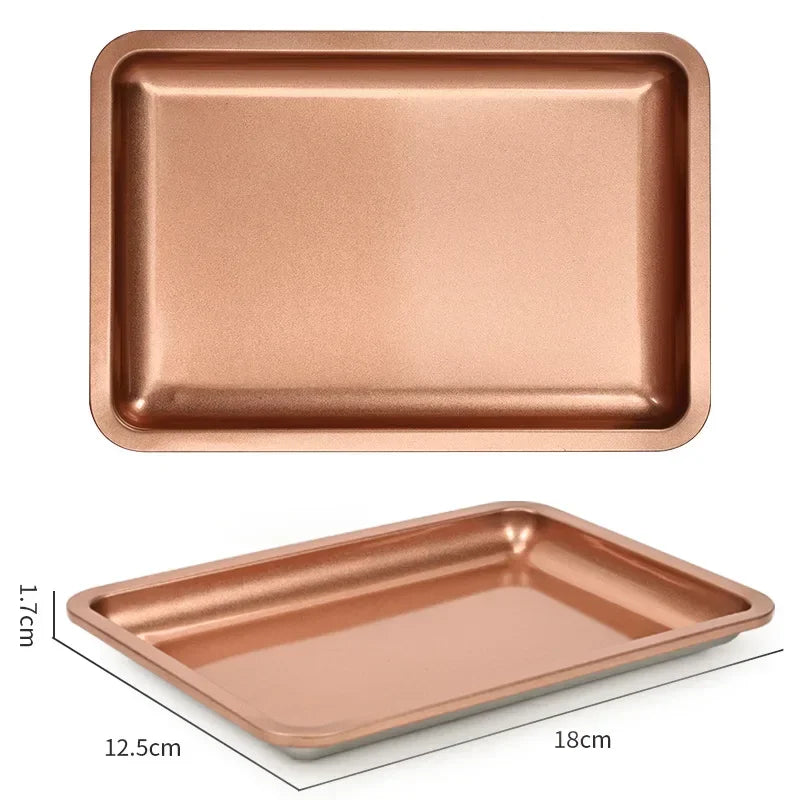 New Stainless Steel Cosmetic Storage Tray Nail Art Equipment Plate Doctor Surgical Dental Tray False Nails Dish Tools