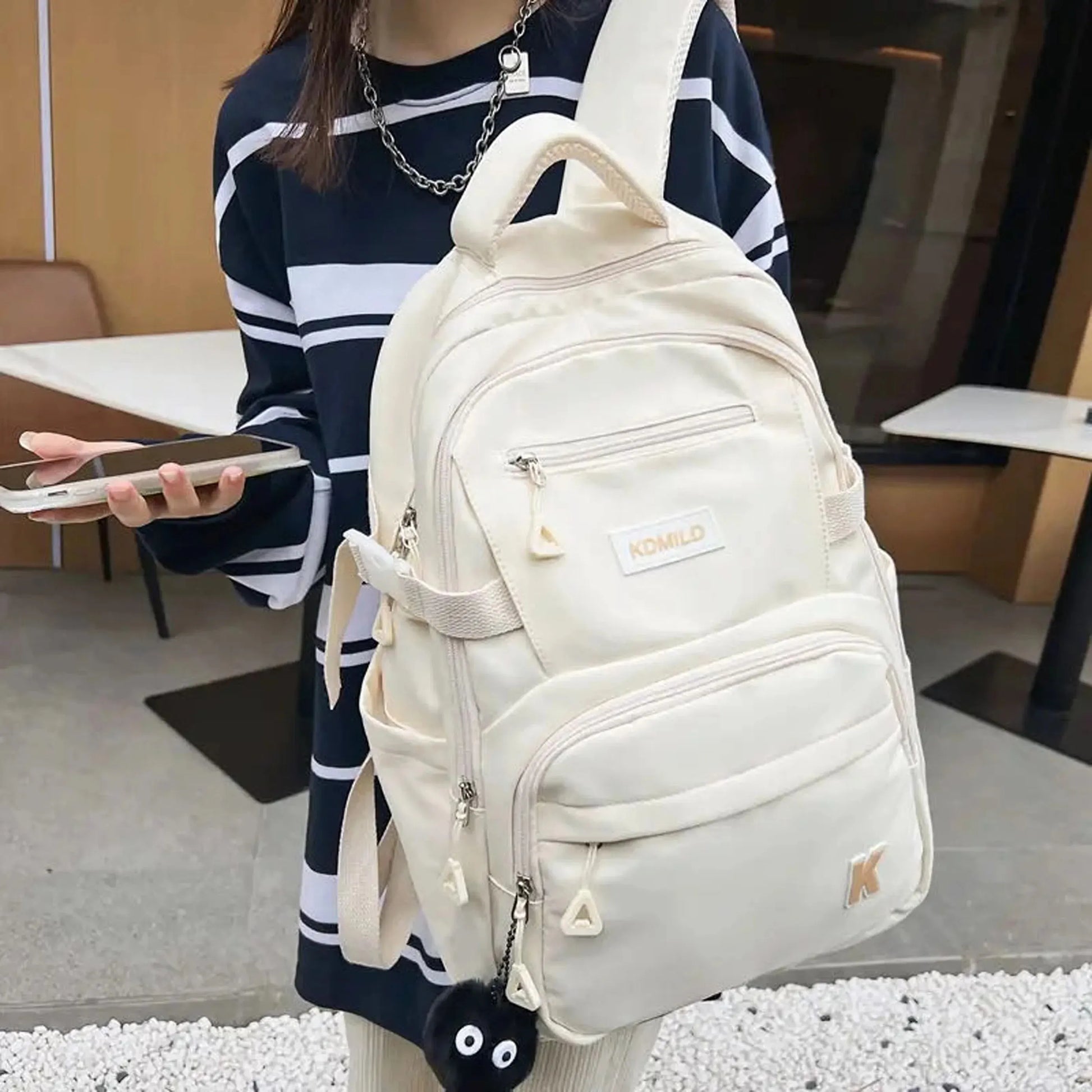 Fashion Teenager Waterproof Bookbag for High School Girls Boys School Bag Nylon Large Capacity Backpack Women Laptop Mochila