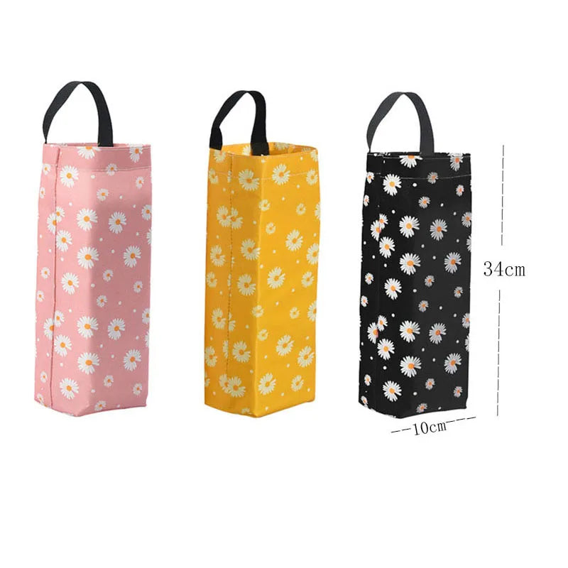 Ddbos Grocery Bag Holder Wall Mount Plastic Bag Holder Dispenser Hanging Storage Trash Garbage Bag Home Kitchen Garbage Organizer