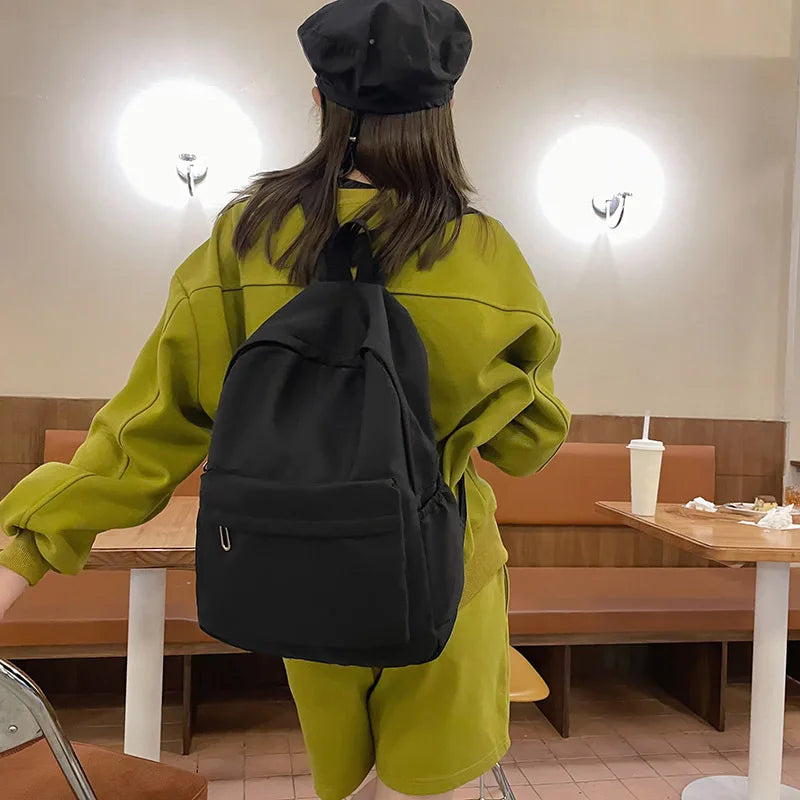 Ddbos Fashion Backpack Canvas Women Backpack Anti-theft Shoulder Bag New School Bag For Teenager Girls School Backapck Female