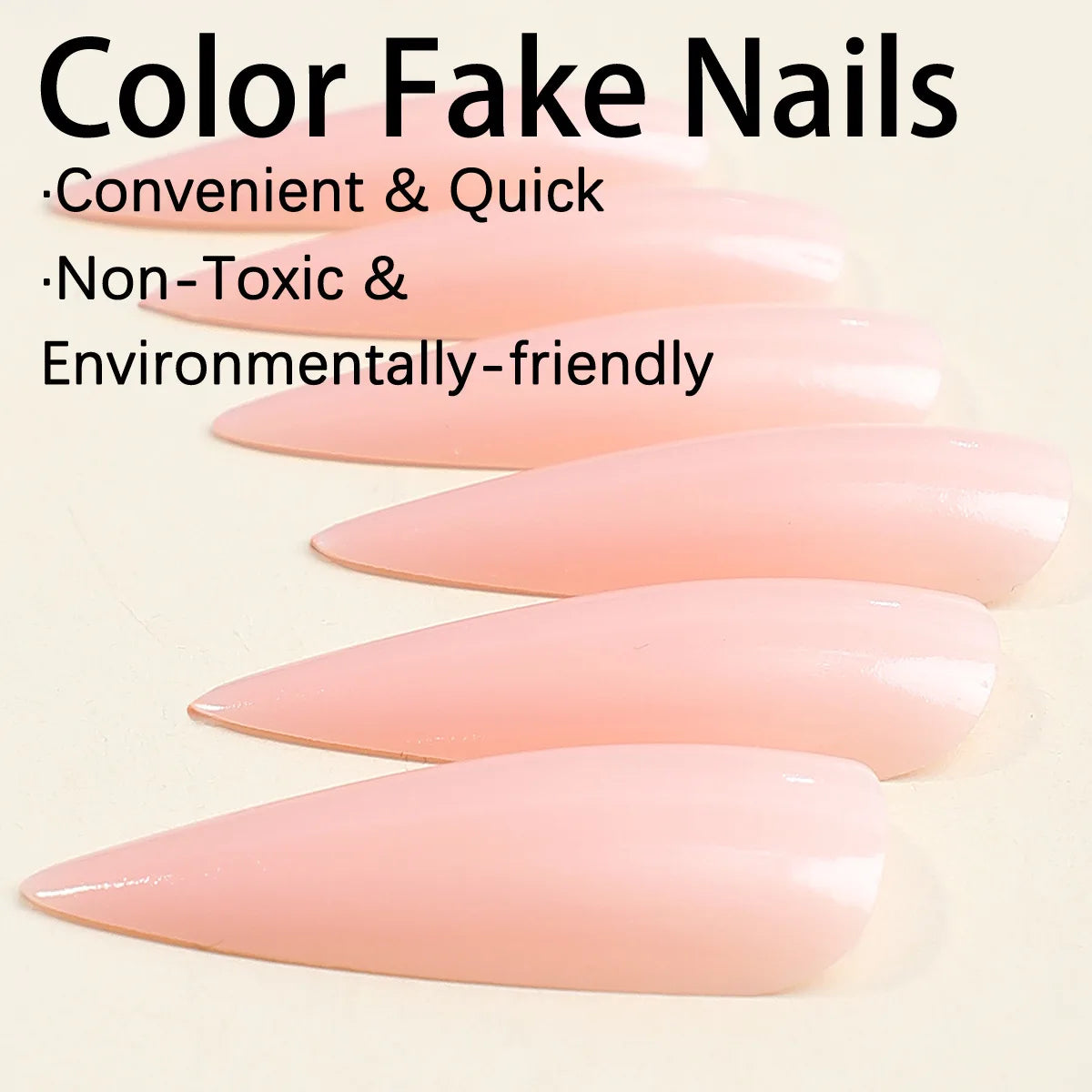 Ddbos 24Pcs French False Nails Almond Fake Nails with Glue Press on White Edge Design Wearable Simple Ins Pink Stiletto Nail Tips