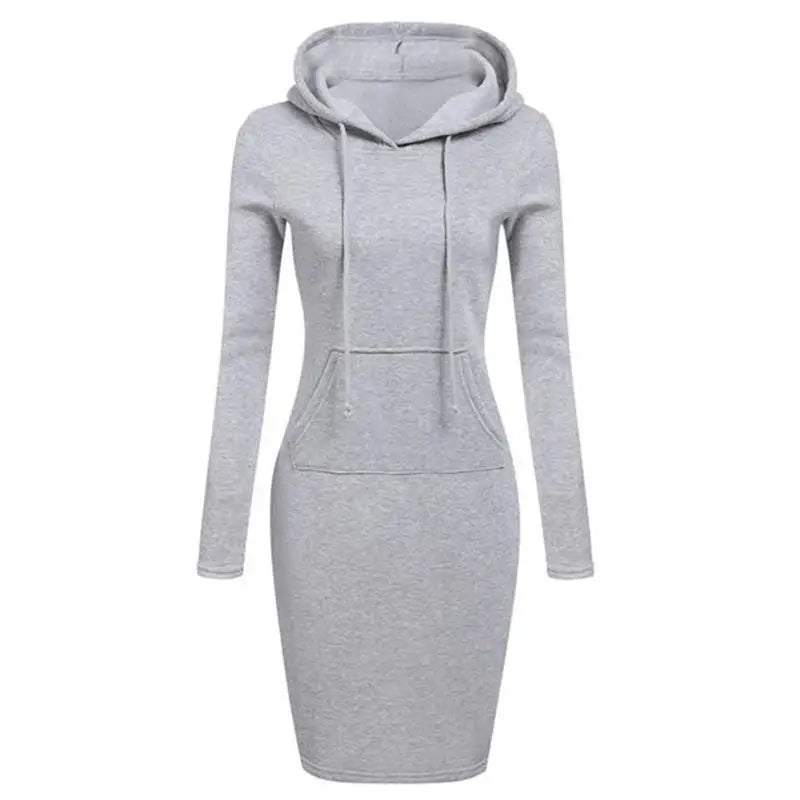 Ddbos Ladies Dress Autumn Women Hooded Dresses Hoodies Women Sweatshirts Women Hoodies Dress Tops Ladies Clothing