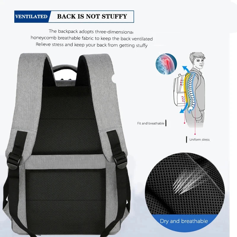 Ddbos Backpack, Large Capacity Multifunctional Backpack for Commuting, Business Travel, Student Computer Bag-ll