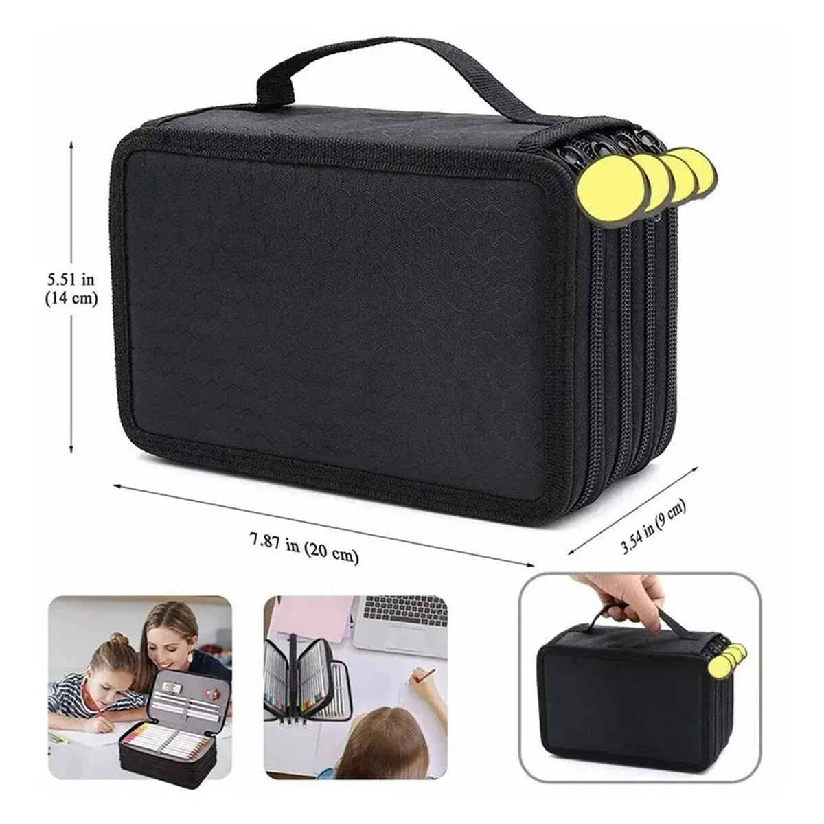 Ddbos BACK TO SCHOOL 72 Holes Four layers Pencil Case Large Capacity Kawaii Pen Storage Bag Korean Stationery Back to School Office Supplies