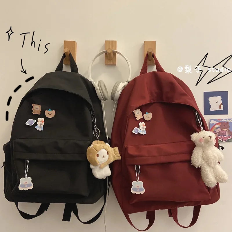 Ddbos BACK TO SCHOOL Japanese High School Girls Mini Backpack  New Kawaii School Bags for Teenage Girls Travel Backpack Women Cute Female