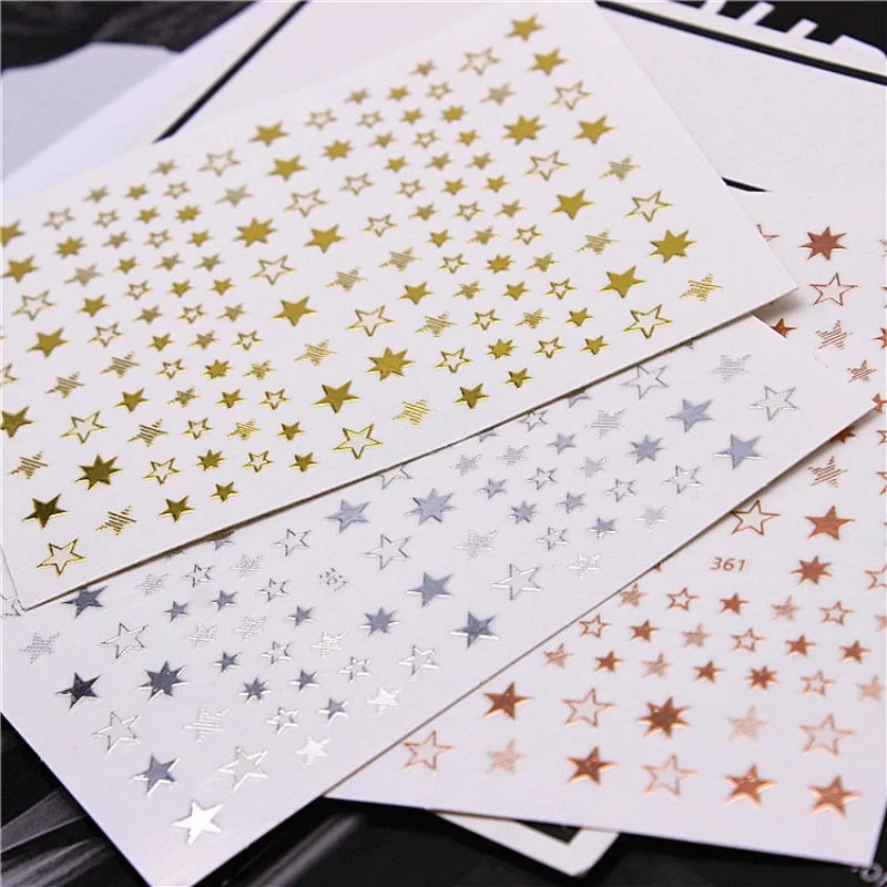 Ddbos 1 sheet Pentagram Nail Art Sticker