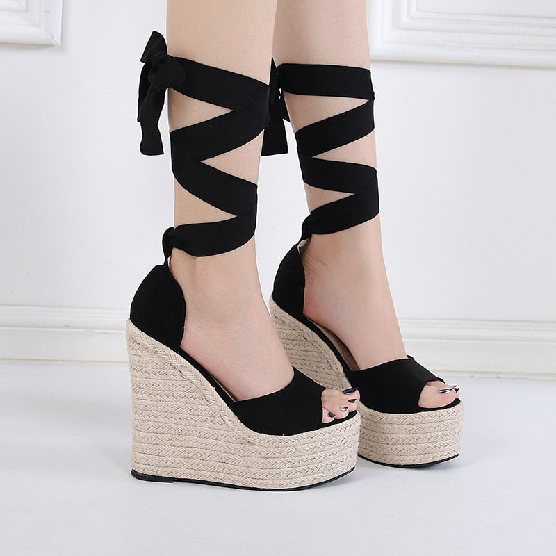 Ddbos Summer New Fashion Women's Platform Wedge Sandals High Heels Women's Summer High Heel Sandals Shoes for Women