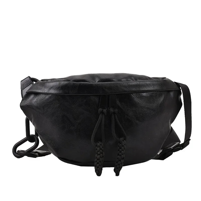 Ddbos Fashion Soft Leather Waist Bag Ladies Fanny Pack High Quality Shoulder Belt Purse Bags Fashion Designer Crossbody Chest Bags