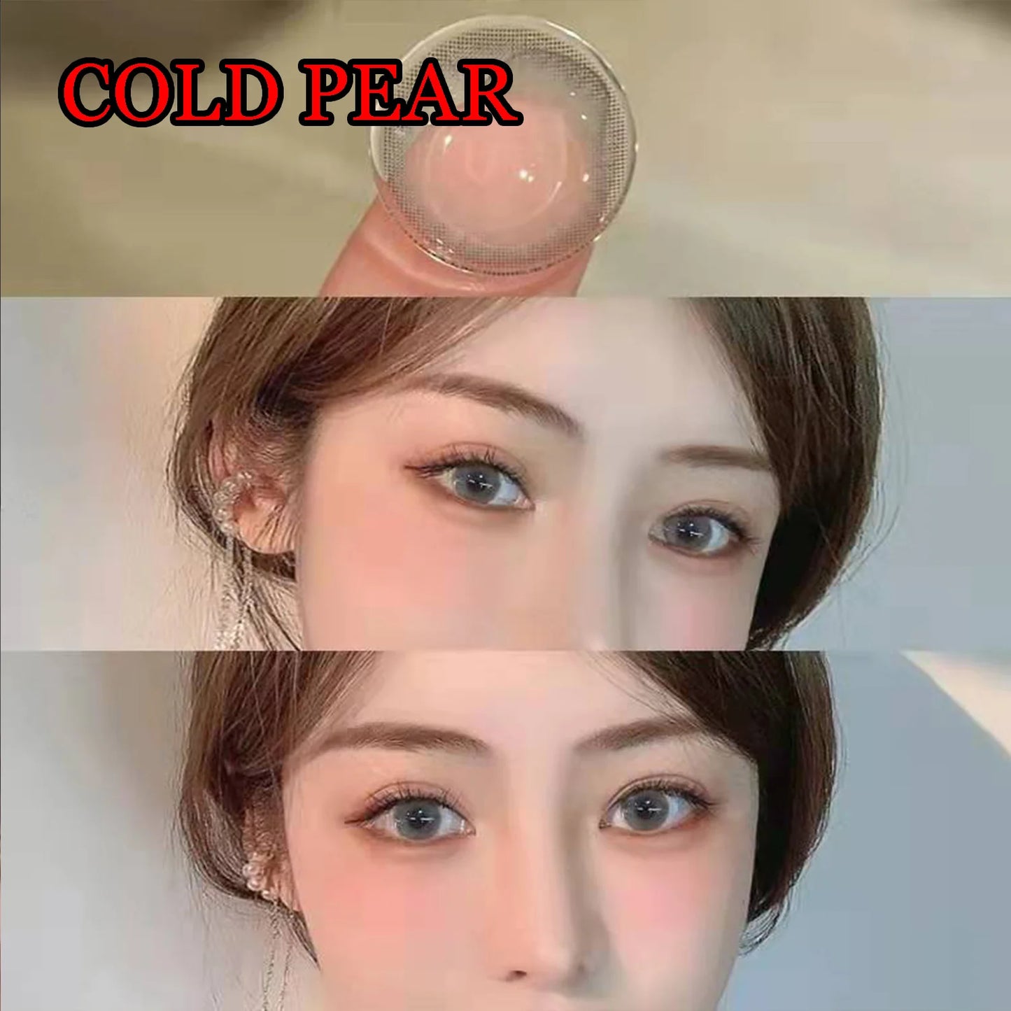 Ddbos 14.00mm Natural Glasses Accessories Cosmetic Color Soft Contacts Lenses for Eyes линзы для глаз цветные Cold Pear