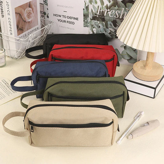 BACK TO SCHOOL Simple Pencil Case Kawaii Stationery Pen Case Large Capacity Pencil Pouch Trousse School Supplies Estuche Escolares Pencilcase