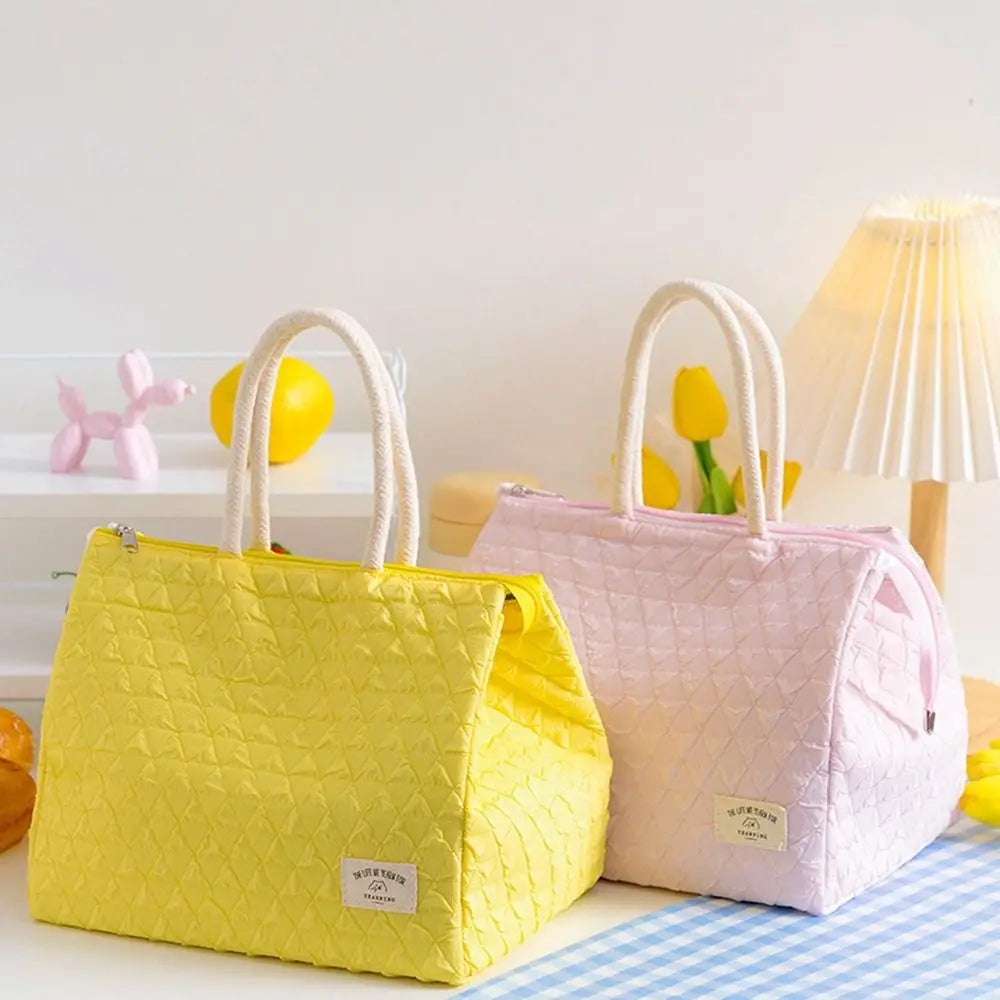 Cute Travel Handbag Storage Bags Nylon Camping Picnic Bag Meal Bag Lunch Organizer Tote Bag Lunch Box Lunch Bag