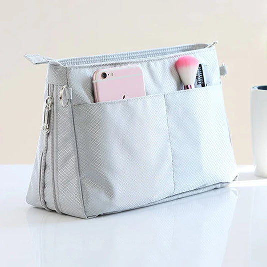 Bag Organiser Insert Handbag Pouch Insert for Women, Cosmetic Handbag Organiser Large Purse Insert Organiser Tote Organiser Medi