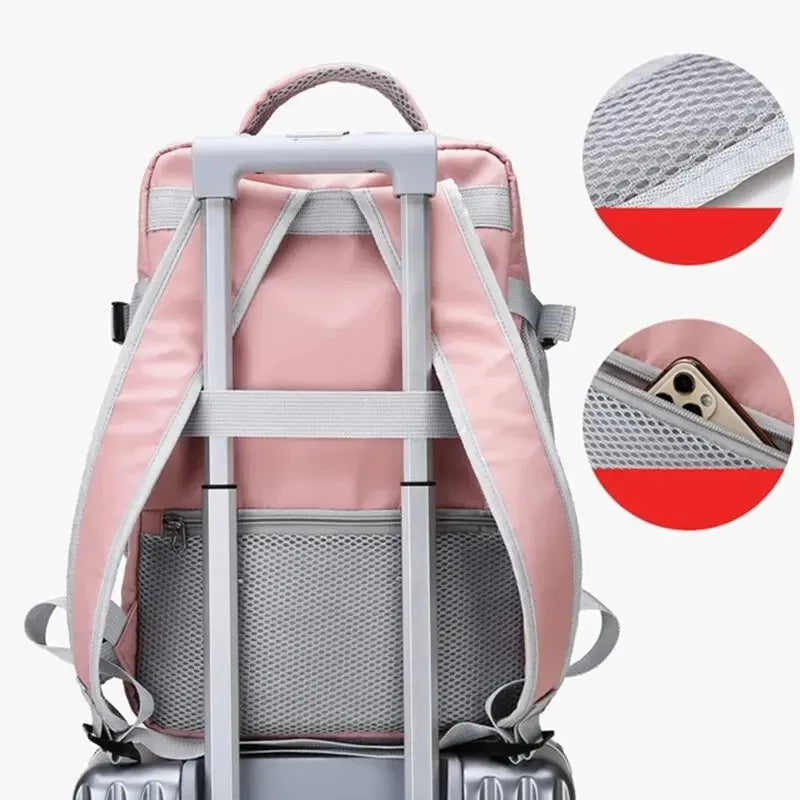 Ddbos BACK TO SCHOOL Cross-border Travel Backpack Female Large-capacity Ultra-large Portable Multi-purpose Luggage Backpack Short-distance Travel Tra