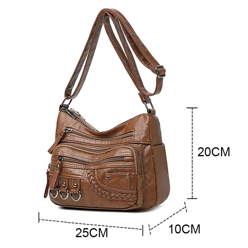 Ddbos New Ladies Soft Leather Bags High Quality Purses And Handbags Famous Designer Crossbody Shoulder Bag For Women SSacs à main