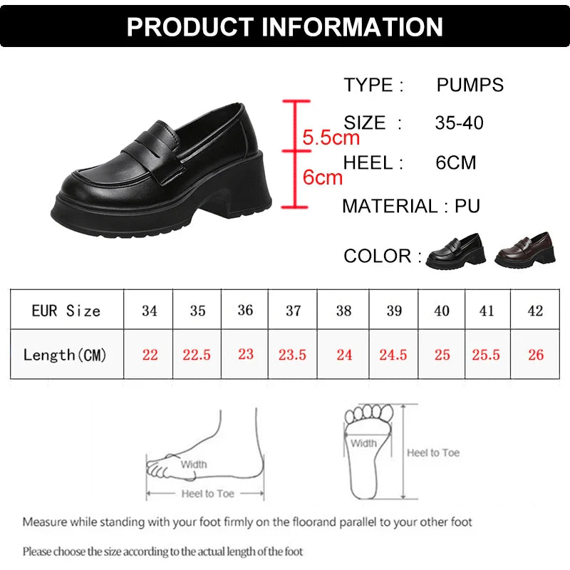 Ddbos Women's Loafers 2024 Spring British Style Slip On Platform Mary Jane Shoes Woman Japanese Jk Uniform Lolita Shoes Women