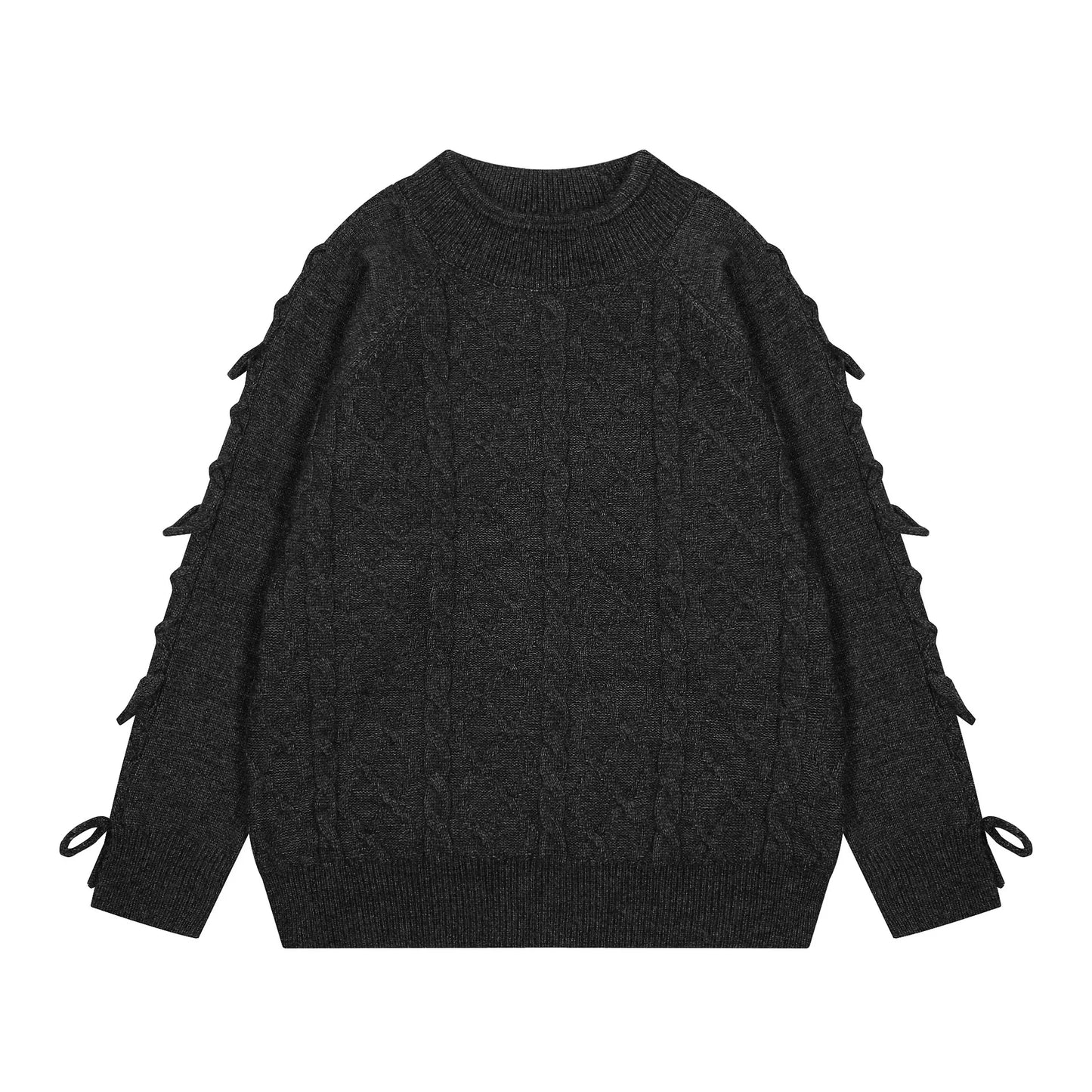 Ddbos Harajuku Japanese Retro Sweater Round Neck Men Pullover Knitwear Tops Autumn Winter New in Casual Loose Women Clothes Y2k Korean