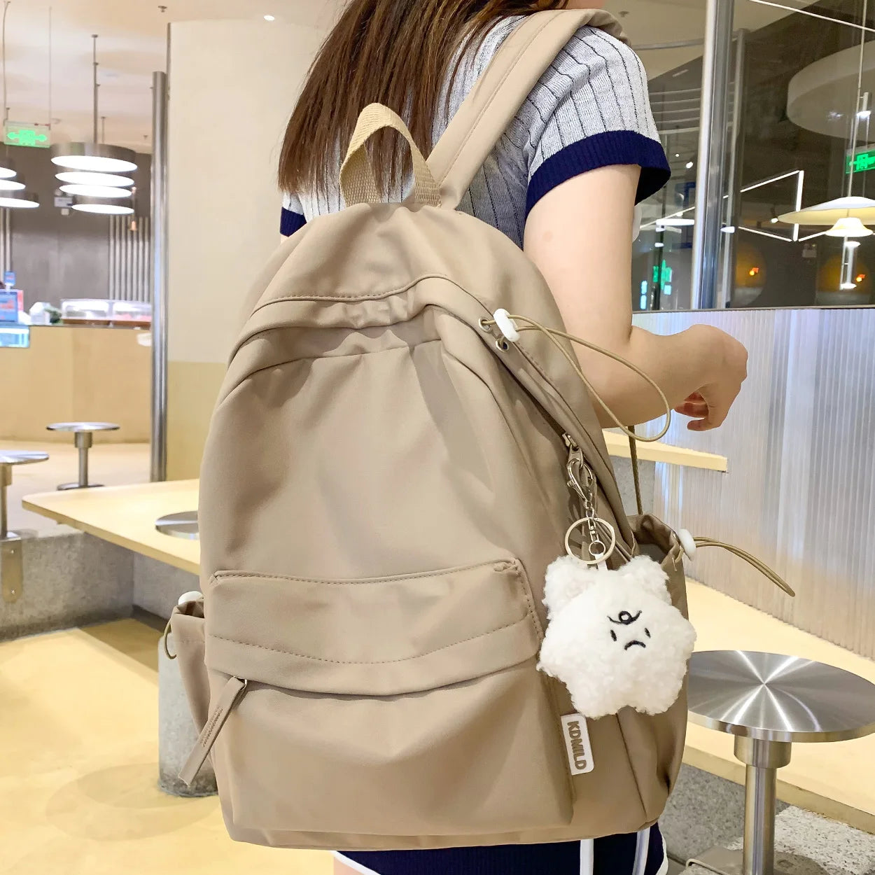 BACK TO SCHOOL Backpack Female Kawaii SchoolBag Waterproof Girl Travel Nylon Laptop Cute BookBag Women Student Ladies Simplicity sac