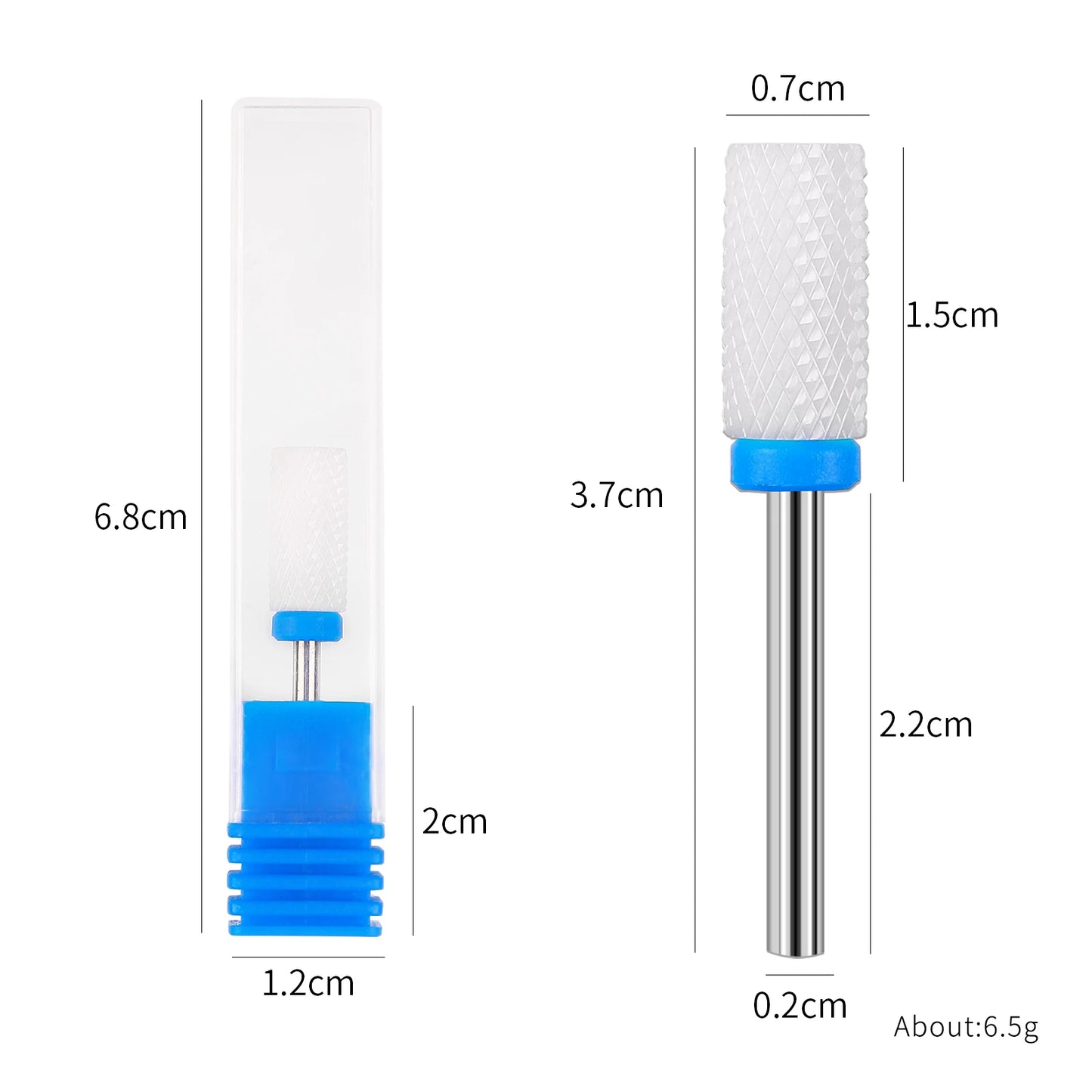 Ddbos 25 Type Ceramic Milling Cutter Nail Drill Bit Electric Manicure Drills Pedicure Mill Bits Machine Files Nail Art Tools Equipment