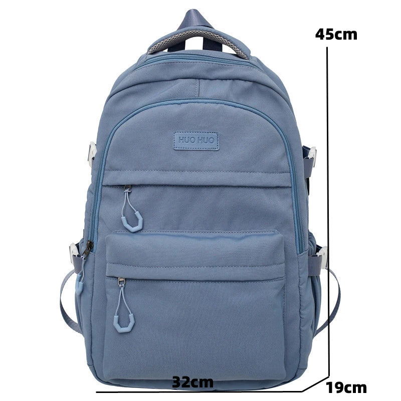 Ddbos Fashion Men Laptop Rucksack Black Travel Backpack Mochila High School Large Bookbag for Boys Schoolbag For Girls Lovers Bagpack