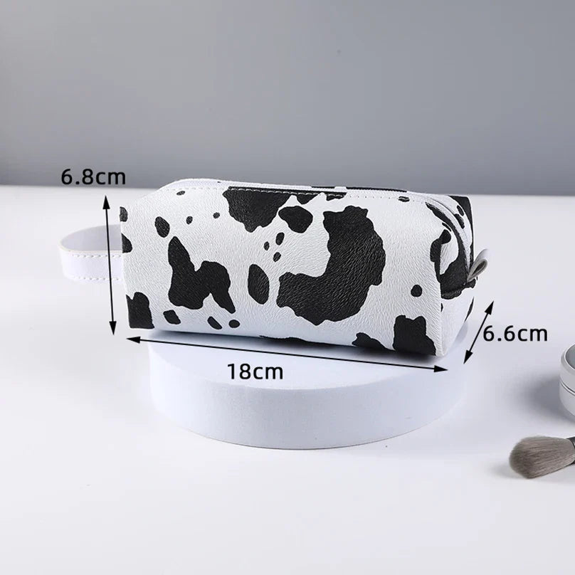 Ddbos Cow Pattern Pencil Case Kawaii Stationery Pencilcase Large Capacity Pen Case Trousse Scolaire School Supplies Pencil Pouch