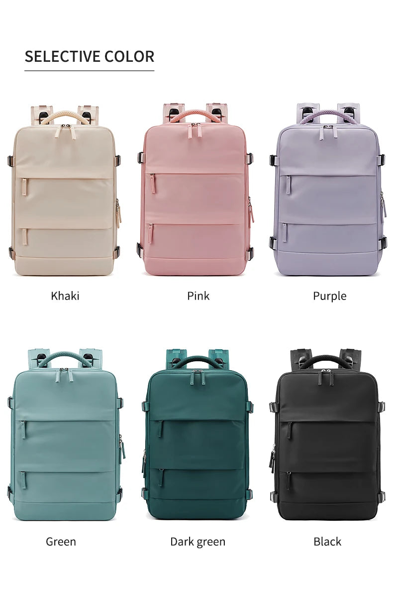 Ddbos Women Laptop Backpack 15.6inch Teenage girl USB charging school Backpack Independent Shoe bag travel Backpack outdoor Backpack