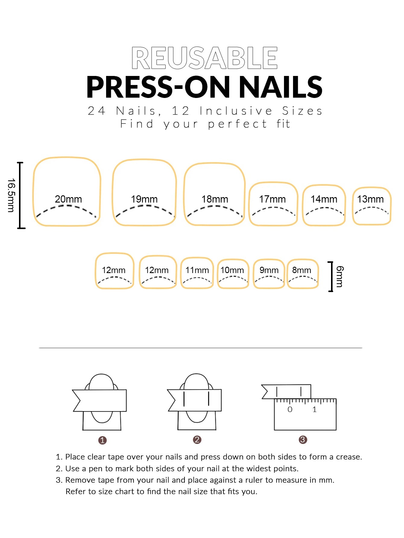 Ddbos 24pcs French False Toe Nails Full Cover Wearable Press on Toenails Ins Simple Square Head Artificial False Toenail Tips for Girl