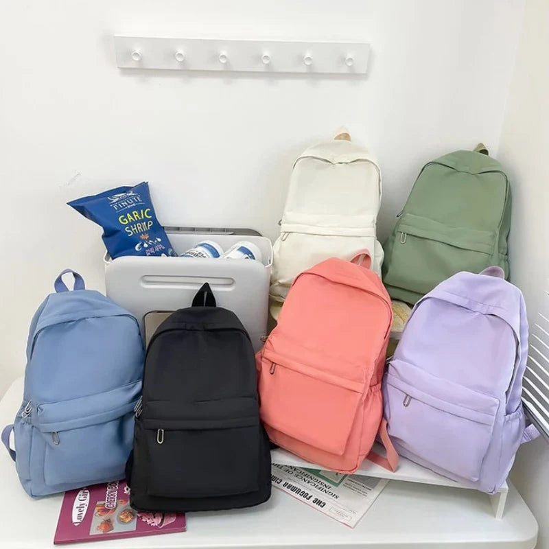 Backpack Canvas Women Backpack Anti-theft Shoulder Bag New School Bag For Teenager Girls School Backapck Female