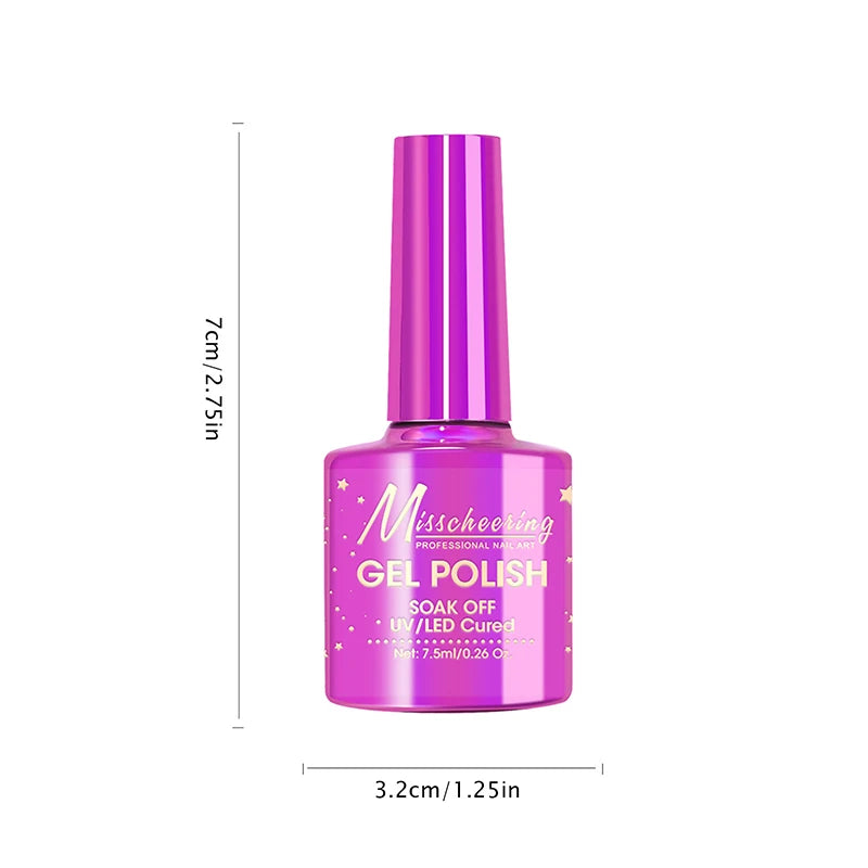 7.5ML Water Light Cat Eye Gel Semi Permanent Soak Off Holographic Crystal Magnetic Gel Polish for Nail Art DIY Manicure Salon