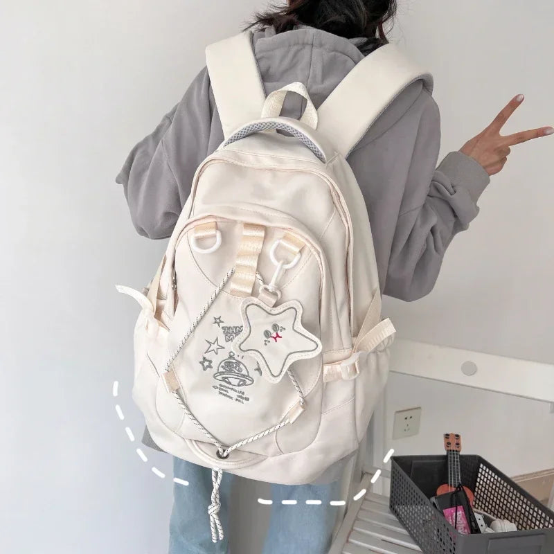 Women's Backpack 2024 New Fashion Trend Oxford Textile Leisure Cute Student Style Large Capacity Women's Backpack