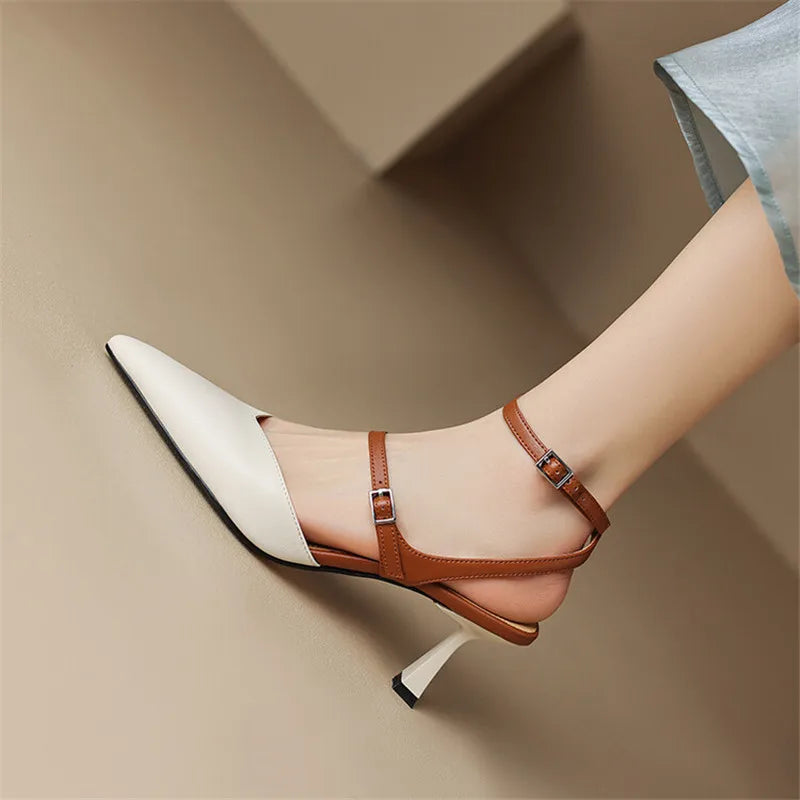 Ddbos New Sheep Suede Summer Sandals Pointed Toe Sandals Shoes for Women Handmade Women Sandals Zapatos De Mujer Gladiator Shoes