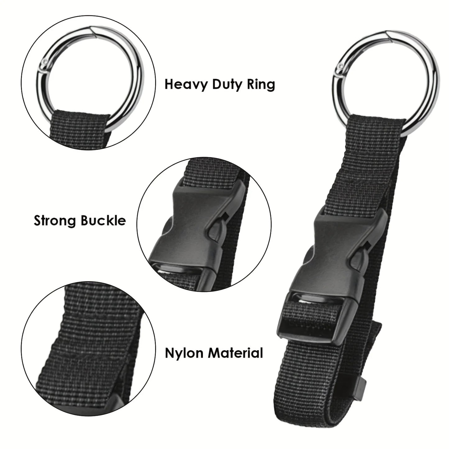 Ddbos Travel Luggage Fixed Strap Backpack External Strap Portable Strap With Release Buckle Add-A-Bag Luggage Strap Belt Jacket Holder