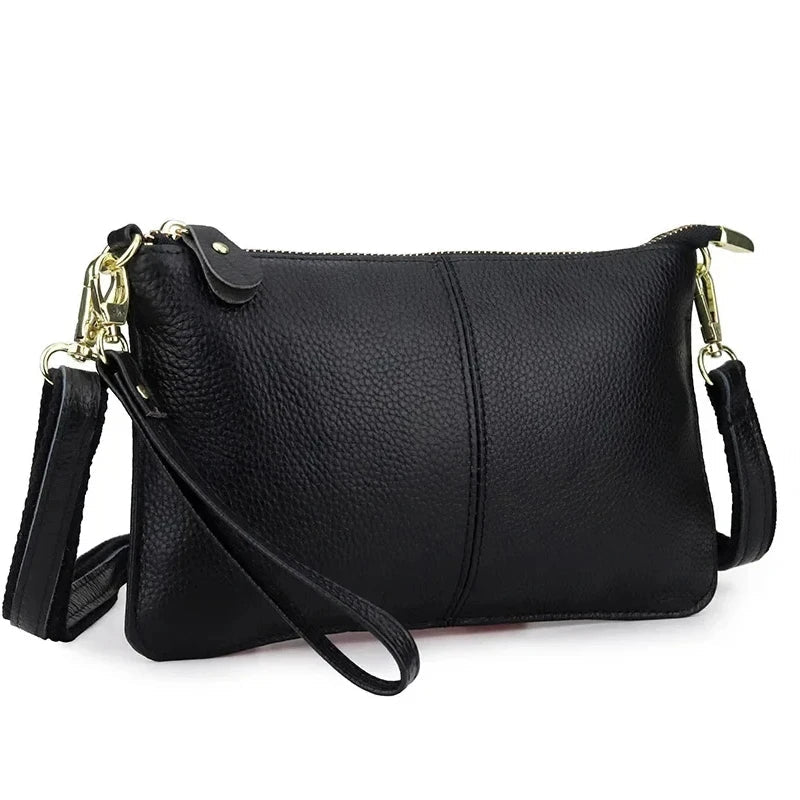 Ddbos Women Handbags Fashion Soft Genuine Leather Crossbody Bags Large Capacity Shoulder Bags For Women Portable Handbag Phone Pocket