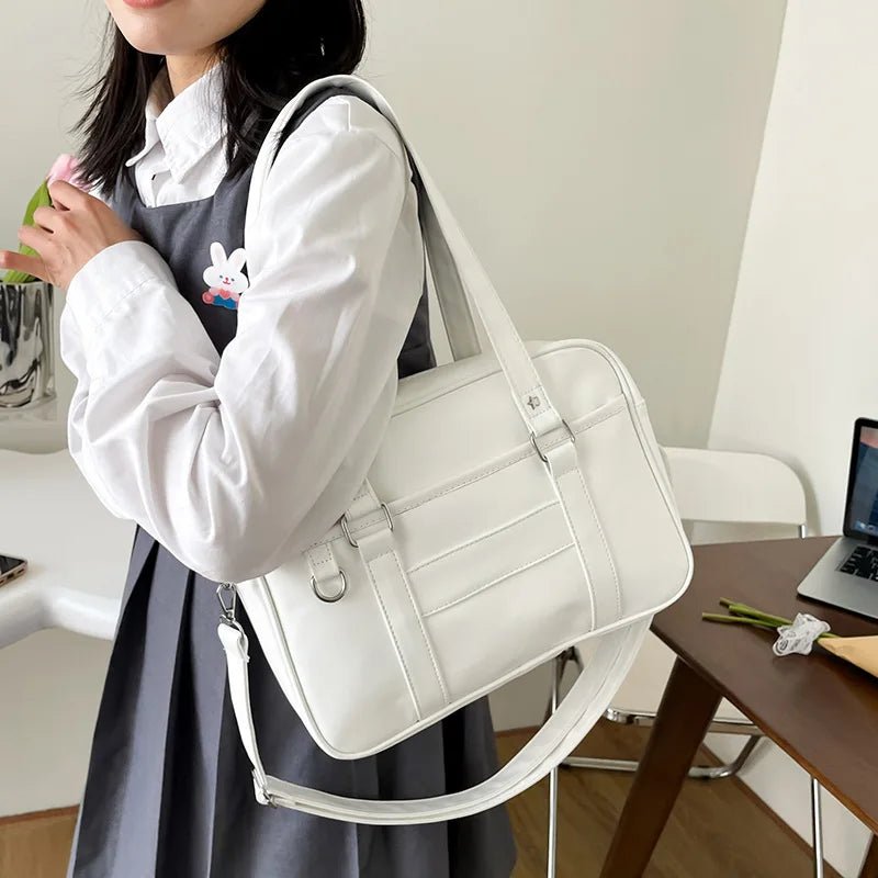 Ddbos trashy outfits Japanese Style JK Bag Women High School Student Uniform Bag PU Leather Shoulder Bag Women Simple Handbags Crossbody Bags Itabag