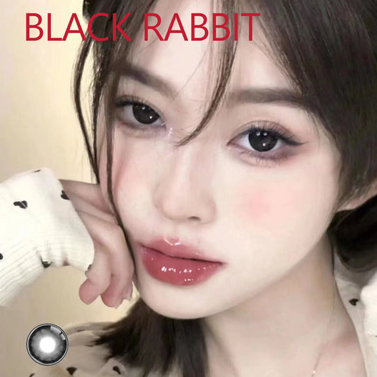 14.50mm Soft Contacts Lenses for Eye Color Change with Power Dolly Eyewear Accessories lentes de contacto Black Rabbit