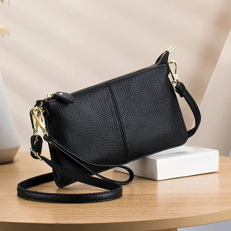 Ddbos Women Handbags Fashion Soft Genuine Leather Crossbody Bags Large Capacity Shoulder Bags For Women Portable Handbag Phone Pocket