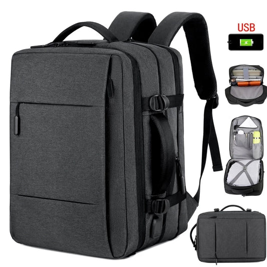 Ddbos Men Large Capacity Backpack USB Charging Male Laptop Bagpack Waterproof Business Travel Back Pack Luggage Bag Mochila