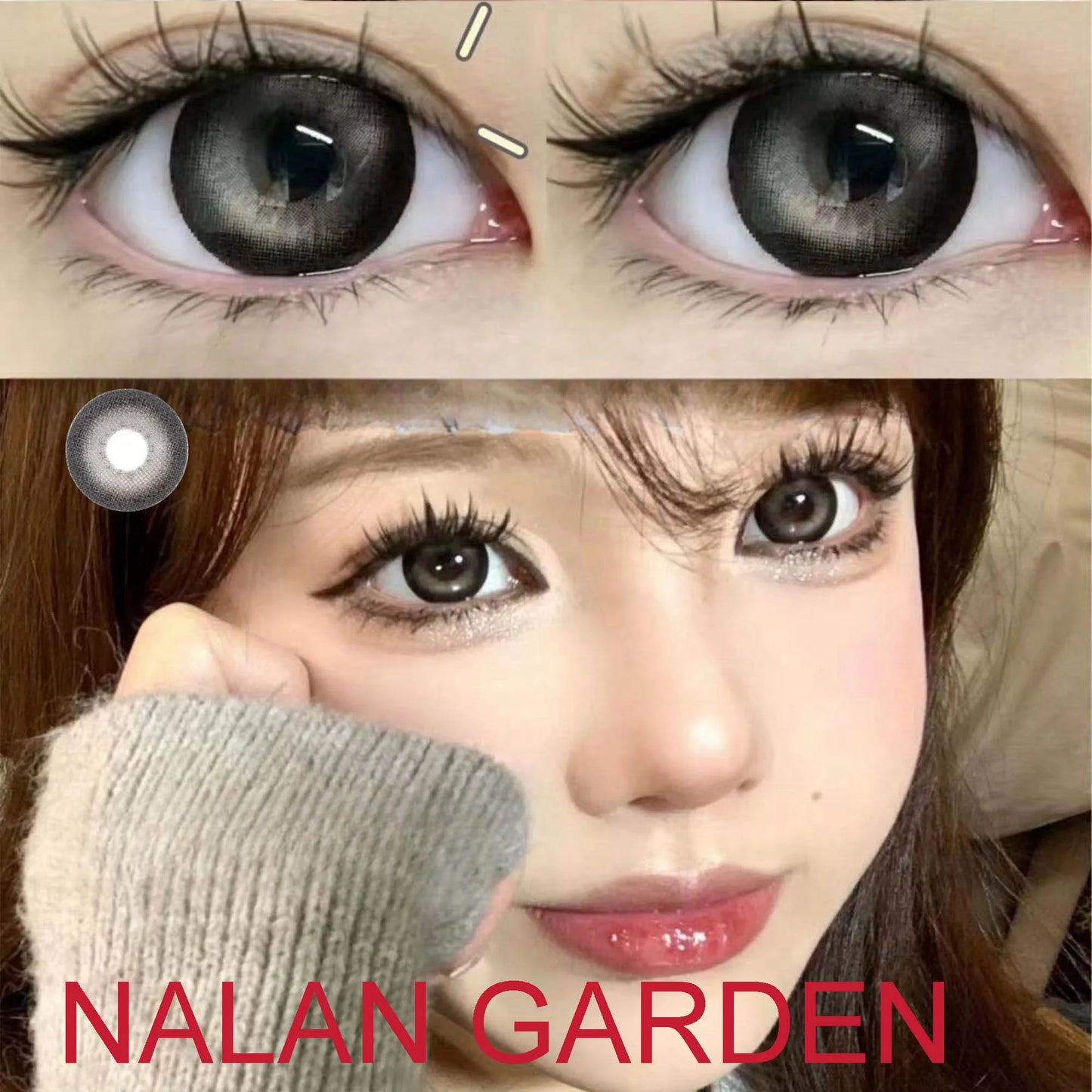 Ddbos 14.50mm Soft Eye Contact Lenses Women Men Fashion Makeup Accessories lentes de contacto Nalan Garden