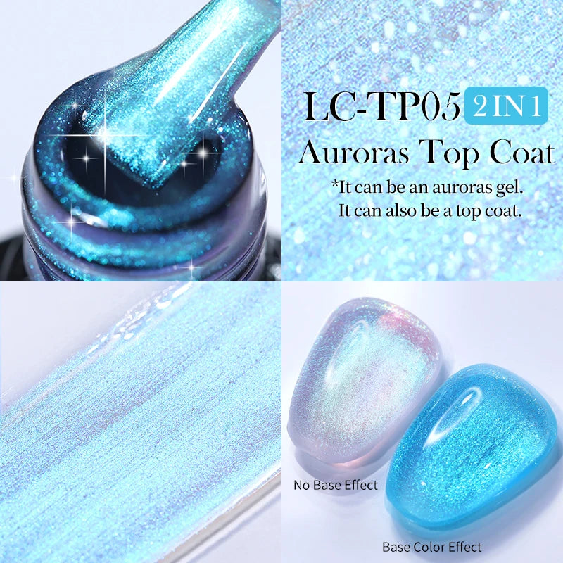 7ML Aurora Cat Magnetic Gel Nail Polish Nail Art Sparkle Glitter Gel Varnis Semi Permanent Soak Off  UV Gel Varnishes