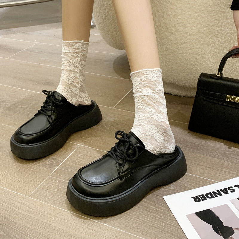 Ddbos Women's New Platform Shoes Lolita Mary Janes Shoes School Uniform Jk Student Shoes Women Girl Round Toe Lolita Vintage Shoes