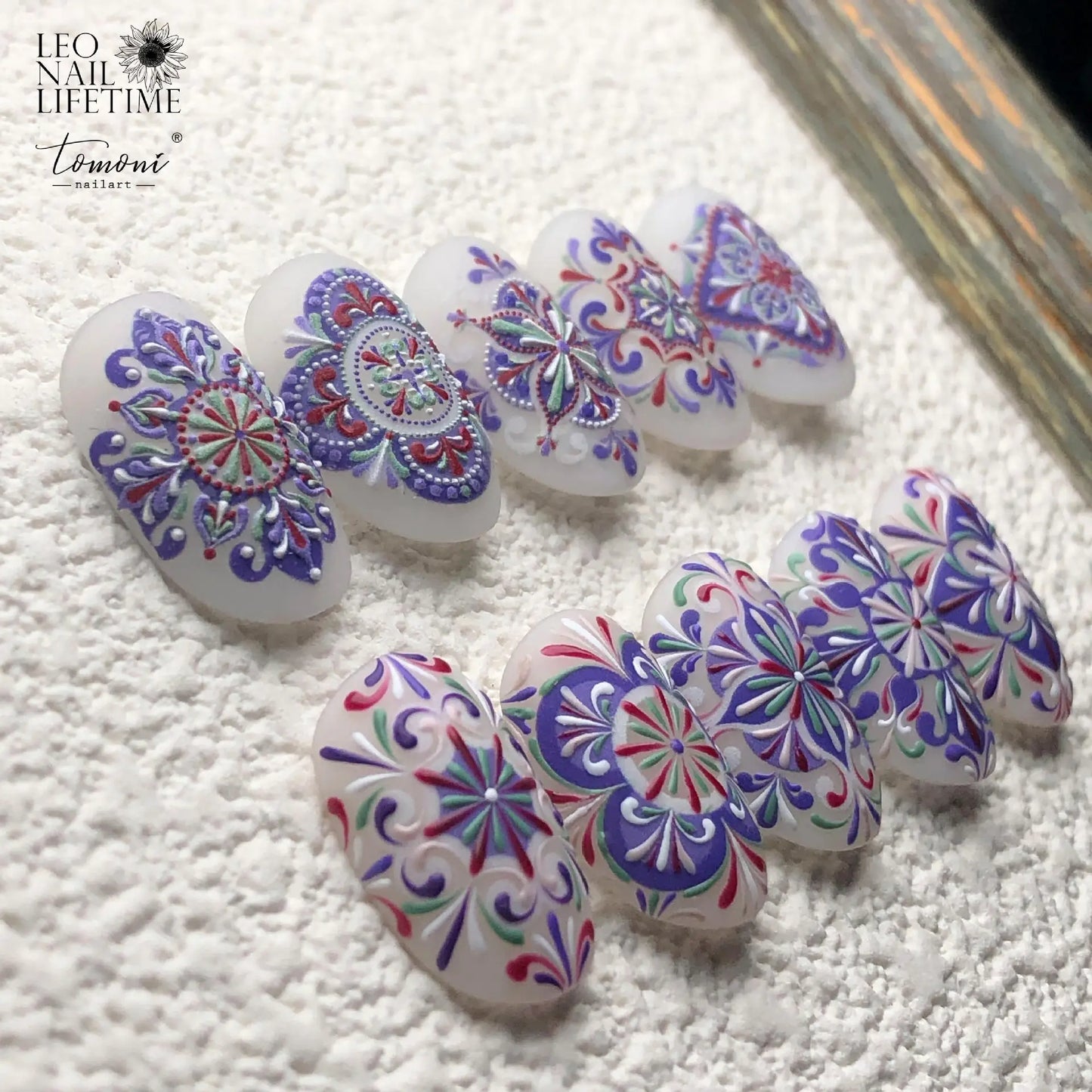 Bohemian Delicate Colorful Totems 5D Soft Embossed Reliefs Self Adhesive Nail Art Stickers 3D Nail Decals Wholesale Dropshipping