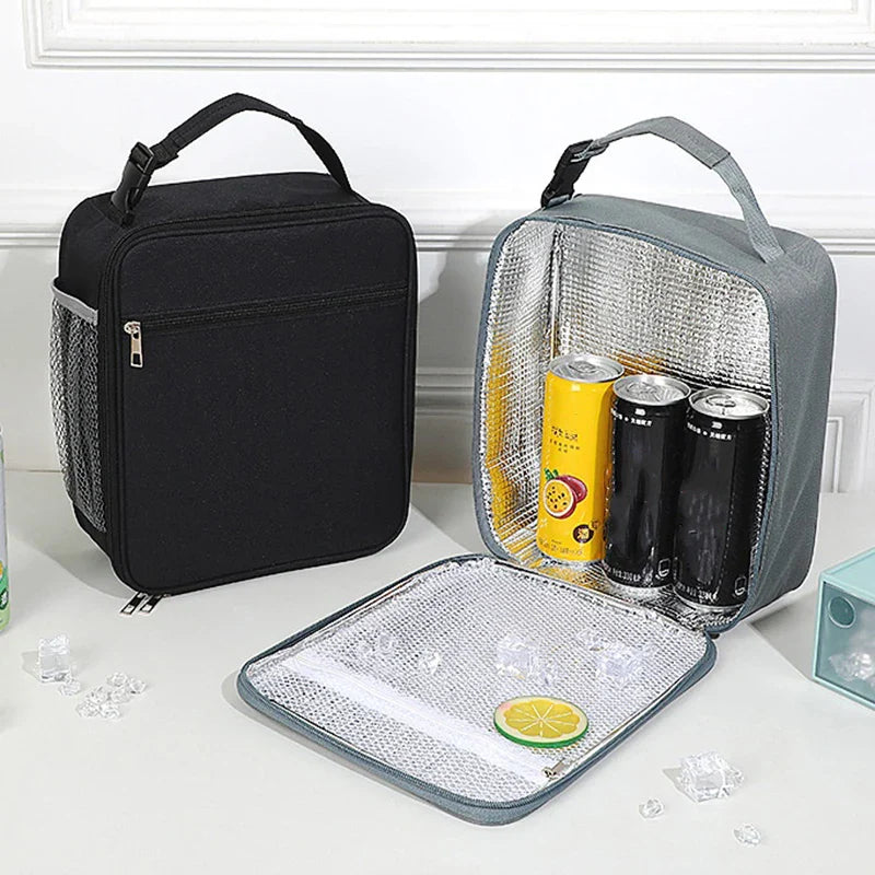 Ddbos Lunch Bag Tote Portable Insulated Box Canvas Thermal Cold Food Container School Picnic Men Women Kids Travel Lunchbox Keep Warm