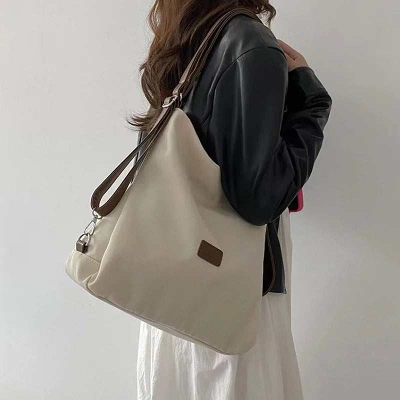 Ddbos BACK TO SCHOOL Canvas Tote Bag Women's New High Capacity and Minimalist College Style Backpack Fashion Versatile Casual One Shoulder Crossbody