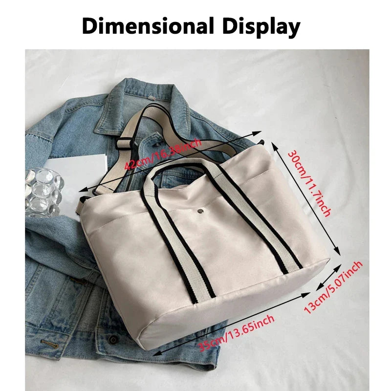 Ddbos Handbags For Women Designer Luxury Beach Bag High Quality Lightweight Large Capacity Canvas Shoulder Bag Travel Bag