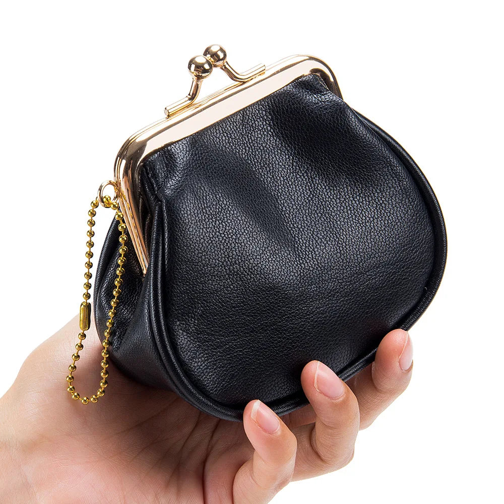 Ddbos New Women Wallets Female Genuine Leather Purses Small Cute Hasp Purse Fashion Soft Cowhide Money Bag Large Capacity Coin Holders